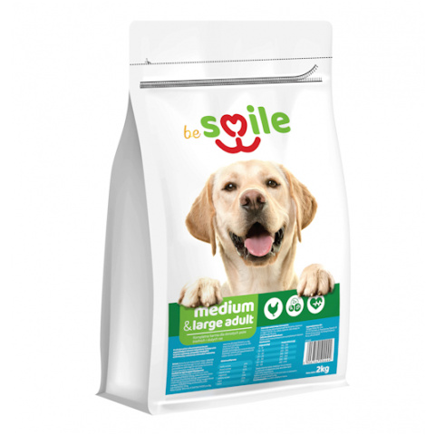 beSMILE DOG-Medium&Large Adult 2kg karma dla dorosłych psów średnich i dużych ras 