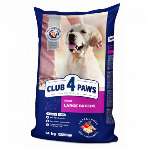 Club 4 Paws-karma d/dorosłych psów dużych ras 14kg 