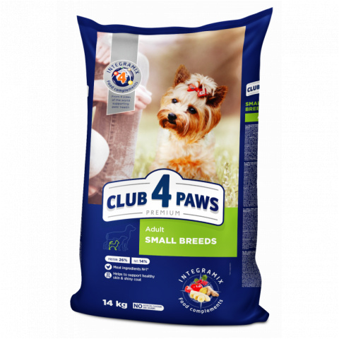 Club 4 Paws -karma dla psów małych ras -14kg adult 