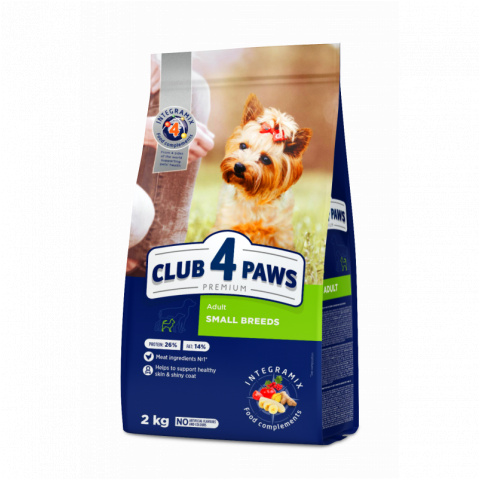 Club 4 Paws - karma dla psów małych ras- 2kg adult 
