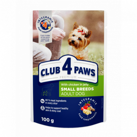 Club 4 Paws - sasz. dla psów - 100g - kurczak/gal 