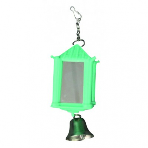 Lusterko-latarnia+dzwonek 16cm zab. d/ptaków 