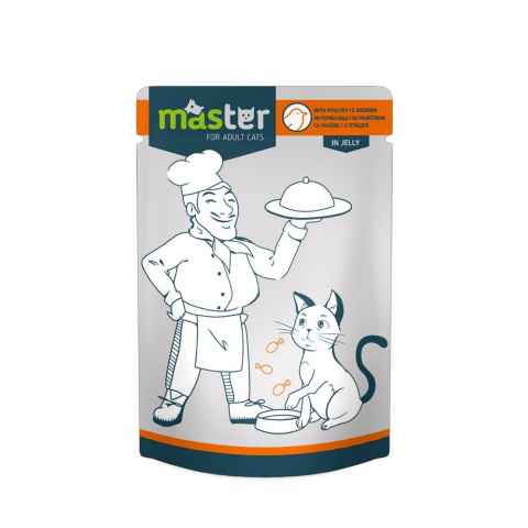 Master - saszetka dla kotów - 80g - drób 