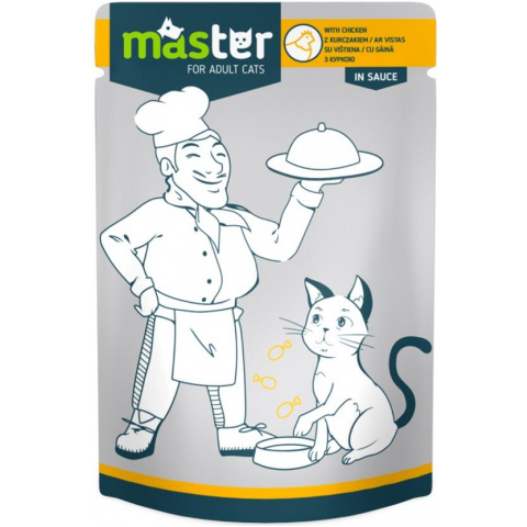 Master - saszetka dla kotów - 80g - kurczak 