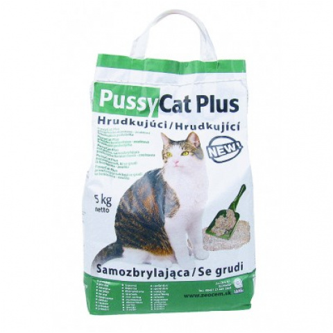 Żwirek Pussy Cat Plus bent.+zeolit 5kg piasek 